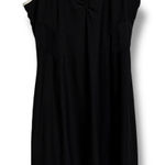 Athleta  Black Athletic Tennis Dress XLT Racerback Built-in Bra White Trim Photo 0