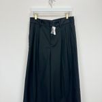 Madewell The Harlow Superwide Leg Trouser Brushed Twill Black High Rise US 2 NWT Photo 7