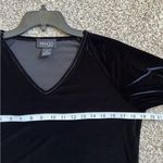 🦋 New York & Company Black Velvet V Photo 3