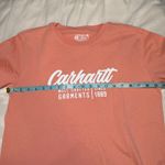 Carhartt  Womens Loose Fit Peach Coral Short Sleeve Graphic Tee Size Medium Photo 7