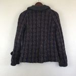 ZARA TRF Fiber Textured Plaid Coat Jacket M Photo 5
