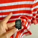 Ralph Lauren  Green Label Vintage Y2K Orange White Stripe Top Blouse Women Medium Photo 4