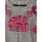 Free People  Catalunya Embroidered Top XS Short‎ Sleeve Bohemian Blouse Photo 5