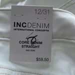 I.N.C. International Concepts Mid Rise Straight Jeans White Women’s size 31 NWT Photo 9