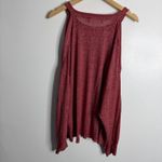 We The Free Chill Out Long Sleeve Tee in Red in Pink Medium Cold Shoulder Photo 2