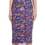 Amanda Uprichard Floral Strapless Mesh Body-Con Cocktail Dress Size Medium Photo 0