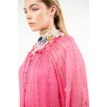 NWT Aratta Pink Maven Blouse with Gold Dashed Embellishment Sz Medium MSRP $124 Photo 7