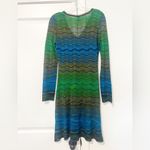 M Missoni Knit Wave Striped Dress Blue Size 6 Photo 3