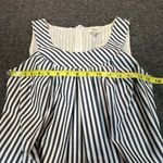 Lands End Canvas 1963 Dress Womens 2 Blue White Striped Sleeveless Jumper Photo 2