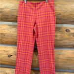 Lovers + Friends NWT  Rodeo Pant in Pink & Orange Plaid size S Photo 2