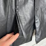Vogue Virile Leather Blazer Style Jacket Black Size Small Photo 5