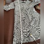 ANTHRO TYLER BOE BLACK WHITE DRESS ROUND NECK LONG BRACELET LENGTH SLEEVE Size M Photo 7