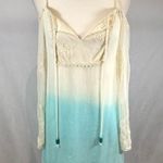Teeze Me Beautiful white and light blue ombré off shoulder lace sleeve dress size small Photo 1