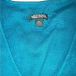 Wild Fable  blue crop top T-shirt with a tie back. Size small Photo 2