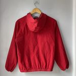 Brandy Melville  John Galt Cotton Red Zip Up Jacket Hooded Windbreaker Photo 2