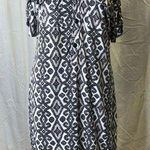 Valerie Bertinelli valeroe Bertinelli size 12, gray black, white geometric dress Photo 0
