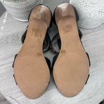 Jessica Simpson Eugenia Black Leather 3” Heels Shoes Gold Buckle Detail Size 7.5 Photo 3