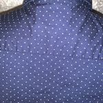 Denim & Flower  Ricky Singh navy button down blouse slim fit large Photo 6