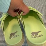 Sorel  Women's Viibe Clog Slip-Ons - Luminous Lime, Honey White size 9/5 Photo 6