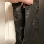 Show Me Your Mumu Black Satin Leather Like Pattern Sleeveless Shift Dress Photo 6