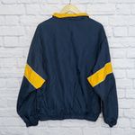 Croft & Barrow Navy Blue and Yellow Quarter Zip Windbreaker Photo 1