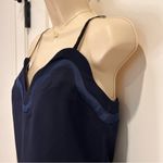 Carven Revolve Fragola Tank Top Scalloped Navy Blue 6 Classic Chic Scandigirl Photo 5