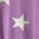 Talbots  100% Cashmere Crewneck Sweater Star Print Lavender Soft Luxury L Photo 10