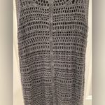 Theory Black Crochet  Dress Nirlee in Sag Harbor Black Open Knit Photo 6