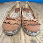 MICHAEL Michael Kors Callahan Espadrille Tan Suede Mocassin Flats Women’s Size 8 Photo 4