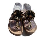 Ulla Johnson Netta Sandal Melange Black and Cream Size 37 Size 7 US Toe Strap Photo 10