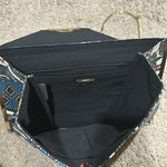 ALDO gold chain wallet clutch bag floral red blue, crossbody/ shoulder. EUC Photo 3