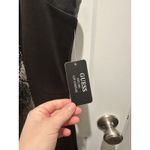 NEW GUESS Avery Black Nude Floral Leather & Lace bodycon Stretch Dress Sz 10 Photo 1