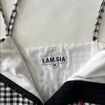 I am gia I.AM.GIA Gingham Miller Cami Crop Tank Top Size Medium Photo 3