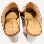 Seven 7 Cognac Brown Mexx Mules Heeled Open Toe Shoes Photo 5
