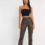 Motel Rocks  Chocolate Brown Faux Leather Pants Photo 2