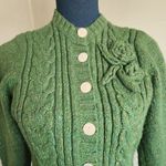 Hasting & Smith Heathered Green Wool Blend Cardigan Sweater Photo 1