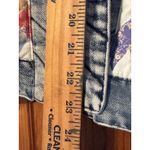 BLANKNYC Quilted Denim Jacket Patchwork Geometric Print Collar L 100% cotton White Size L Photo 3