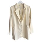 For Love & Lemons  Courtney Gabardine Boyfriend Women’s Blazer Size Medium NWT Photo 2