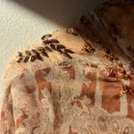 Ice Y2K Sheer Lightweight Flowy Sleeve Top Tan Photo 9