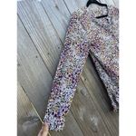 Jane and Delancey  Women White Floral Long Sleeve‎ Button Down Shirt  Size Small Photo 3