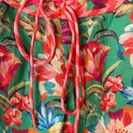 Farm Rio  Tie-Front Linen Blend Floral Wide-Leg Pants, Size S Photo 6