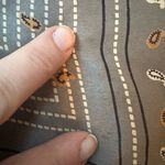 Vintage Feels Like 100% Silk Hand Rolled Scarf Smells Must/Perfume No Tags gray Photo 2