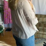 Love Sam anthropologie  pink beaded mock neck blouse Photo 84