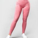 Alphalete Aero Leggings Seamless Compression Athletic Pants Rose Pink Medium Photo 0