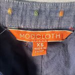 Modcloth  Blue Sleeveless Button Front Fit &‎ Flare Cotton Dress Photo 1