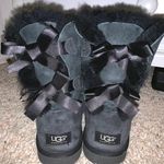 UGG Black Bailey Bow Short  Boots Photo 0