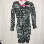 Herve Leger Grey Tie-Dye Bandage Dress Sz … Photo 6