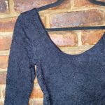 Urban Outfitters  Pins & Needles Black Lace 3/4 Sleeve Scoop Neck Top Women's XS Photo 1