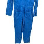 NWT MOTHER The Specialist Ankle Corduroy Jumpsuit Sky Diver Blue Size Large Photo 10