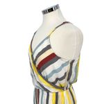 Market & Spruce Striped Wrap Short Sun Dress Multicolor Size Medium NWT Photo 2